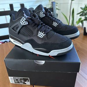 Jordan 4 Black Canvas